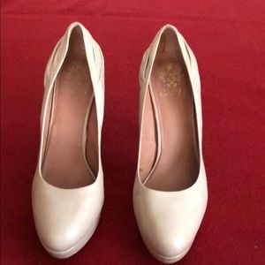 Vince Camuto Leather MOMAS in Blush Napa